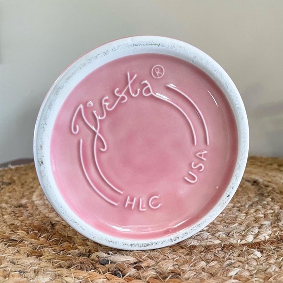 SOLD Fiesta Ware Utensil Crock in Dusty Rose - Picture 2 of 2